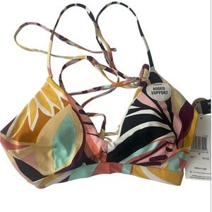 Hurley HT1118 Verona Adjustable Swim Bra New With Tags